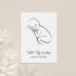 Personalised Line Art Resting Baby Print WPR245