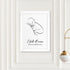 Personalised Line Art Resting Baby Print WPR251