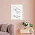 Personalised Line Art Resting Baby Print WPR255
