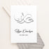 Personalised Line Art Sleeping Baby Print WPR270