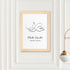 Personalised Line Art Sleeping Baby Print WPR276