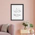 Personalised Line Art Sleeping Baby Print WPR277