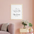 Personalised Line Art Sleeping Baby Print WPR279