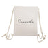 Personalised Linen Drawstring Bag PER4836
