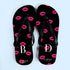 Personalised Lipsy Kissy Lips Flip Flops by L81-L