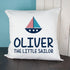 Personalised Little Sailor Cushion Cover