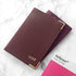 Personalised Luxury Leather Passport Cover PER3208-BUR