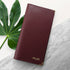 Personalised Luxury Leather Travel Wallet PER3209-BUR