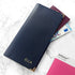 Personalised Luxury Leather Travel Wallet PER3209-NAV