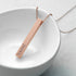 Personalised Matt Vertical Bar Necklace PER3746-RGL