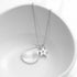 Personalised Matte Star and Drop Necklace PER3997-SIL
