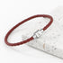 Personalised Men's Anchor Woven Leather Bracelet PER5562