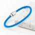 Personalised Men's Celtic Trinity Woven Leather Bracelet PER5563