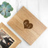 Personalised Midi Oak Photo Cube Keepsake Box With Initials PER3045-HRT