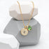 Personalised Monogram Gold Birthstone Crystal and Disc PER4314-AUG