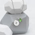 Personalised Monogram Silver Birthstone Crystal and Disc PER4315-AUG