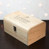Personalised New Baby Keepsake Wooden Chest -  Booties PER4184-SML