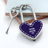 Personalised Parisienne Heart Padlock PER3305-MID