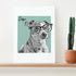 Personalised Pet Portrait Sketch Print WPR43