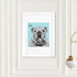 Personalised Pet Portrait Sketch Print WPR60