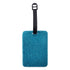 Personalised Photo Blue Glitter Luggage Tag