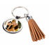 Personalised Photo Tassle Keyring PER3344-TAN