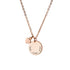 Personalised Polished Heart and Disc Necklace PER4119-RGL