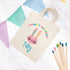 Personalised Rabbit Natural Easter Egg Hunt Bag TM562