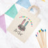 Personalised Rabbit Natural Easter Egg Hunt Bag TM563