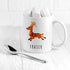 Personalised Reindeer Christmas White Mug PER5219