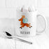 Personalised Reindeer Christmas White Mug PER5221