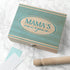 Personalised Retro Chevron Recipe Box PER2668-BLU