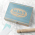 Personalised Retro Stripe Recipe Box PER2666-BLU