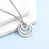 Personalised Rings of Love Necklace PER3750-SIL