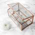 Personalised Rose Gold Glass Jewellery Box PER2633-PLA