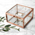Personalised Rose Gold Glass Trinket Box PER2632-RGL
