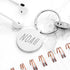 Personalised Round Keyring PER4081-SIL