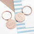 Personalised Save the Date Round Keyring PER4093-RGL