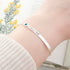 Personalised Silver Birth Flower Swarovski Crystal Bracelet for Custom Keepsake Jewelry