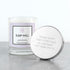 Personalised Sleep Well Soy Candle with Silver Lid
