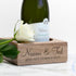 Personalised Solid Oak Champagne Holder