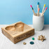 Personalised Solid Oak Trinket Dish Handmade Keepsake Holder for Jewellery & Rings
