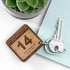 Personalised Special Calendar Day Square Keyring
