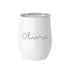 Personalised Summer Style Gloss Wine Tumbler - Reusable Insulated Acrylic Wine Cup