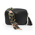 Personalised Vegan Leather Crossbody Bag in Black