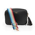 Personalised Vegan Leather Crossbody Bag in Black