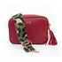 Personalised Vegan Leather Crossbody Bag in Red