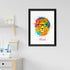 Personalised Watercolour Lion Wild Side Musical Print