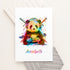 Personalised Watercolour Panda Gaming Print