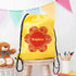 Personalised Yellow Flower Waterproof Swim Bag